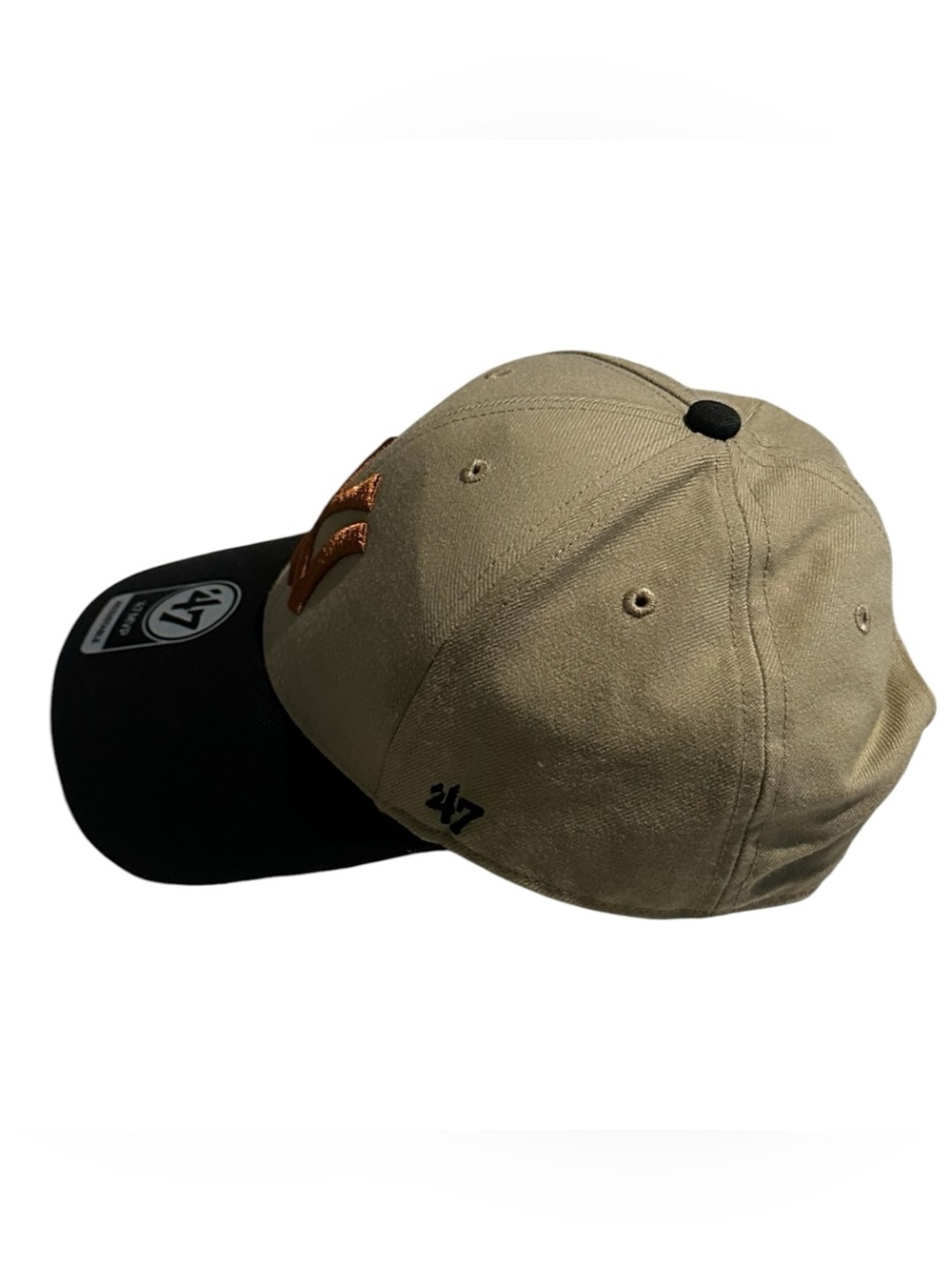 47 Brand New York Yankees Black & Tan Baseball Cap. NWOT - Picture 4 of 9
